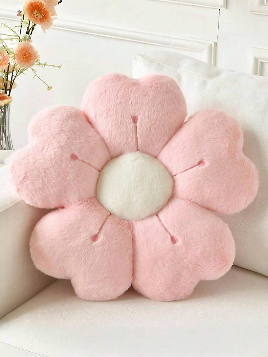 1pc Floral Decorative Pillow, Daisy Shaped Cushion For Bed, Sofa, Bedroom Decor, Home Decor, Lovely Gift For Family And Friends, Spring